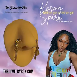 Karma Spark Nose Hoop Set
