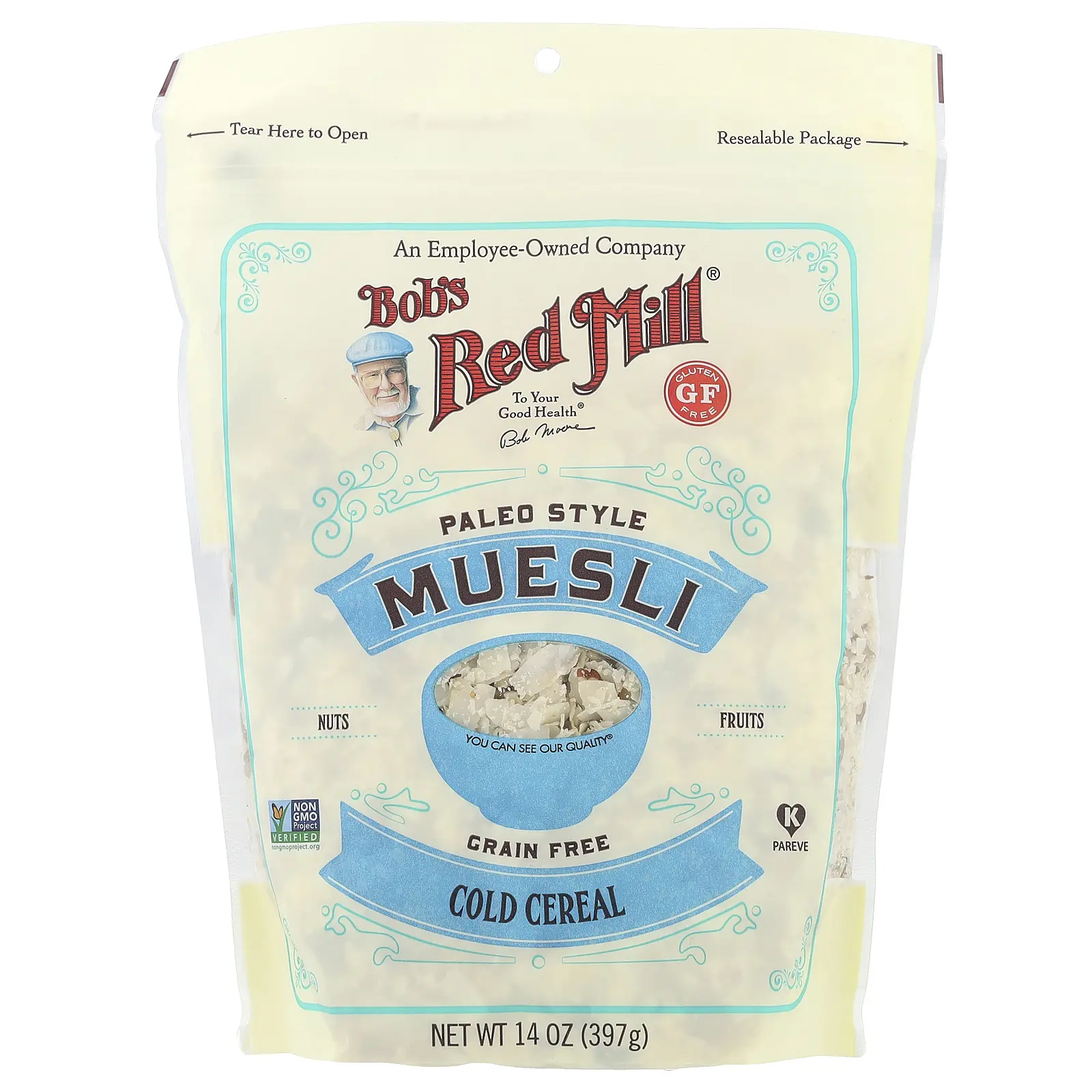 Bob's Red Mill Muesli, Cold Cereal, Paleo Style, 14 oz (397 g)