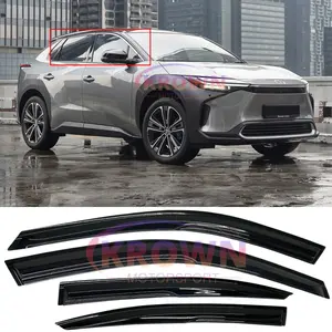 FOR 2023-2025 TOYOTA BZ4X JDM MUGEN STYLE WINDOW VISOR RAIN GUARD VENT DEFLECTOR