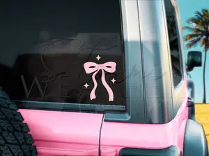 Bow Car Window Decal Sticker