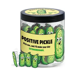 60 Positive Pickle Cards Jar Cute Affirmation Gift Graduation Mother’s Day Birthday Gift Idea