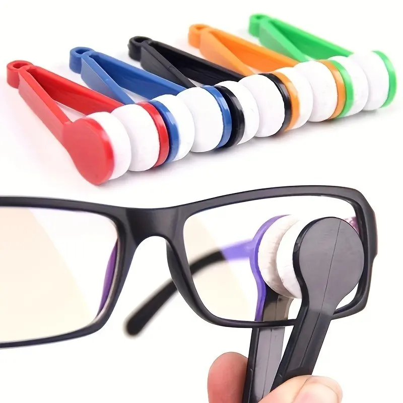 5pcs, Portable Mini Glasses Cleaner, Multifunctional Super Soft Sunglasses Glasses Double-sided Wipe Cleaner Glasses Cleaning Tool, Universal Cleaning Kit