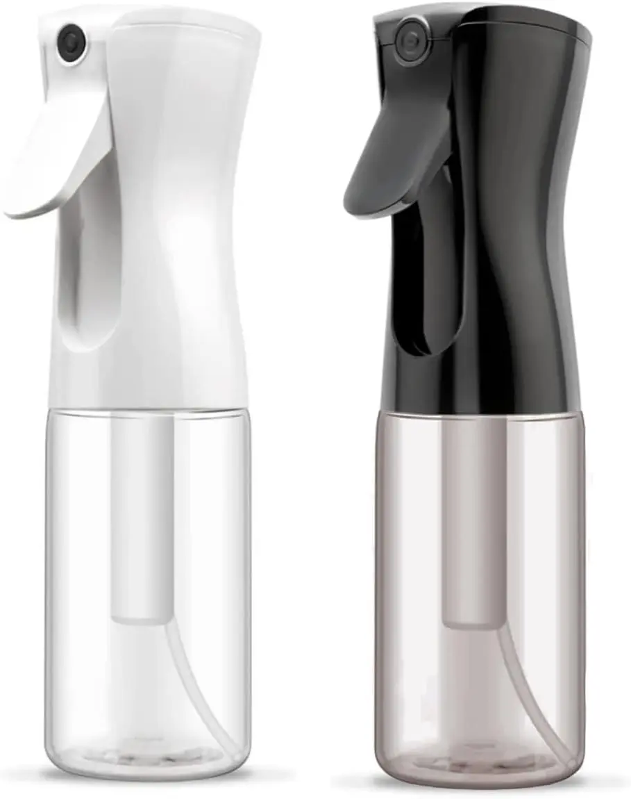 Spray Bottle For Hair (2 Pack 6.8 OZ) Continuous Mister Empty Spray Bottles, Ultra Fine Mist Water Sprayer for Hairstyling, Cleaning, Plants, Pets, Barbers, Salons, Essential Oil Scents