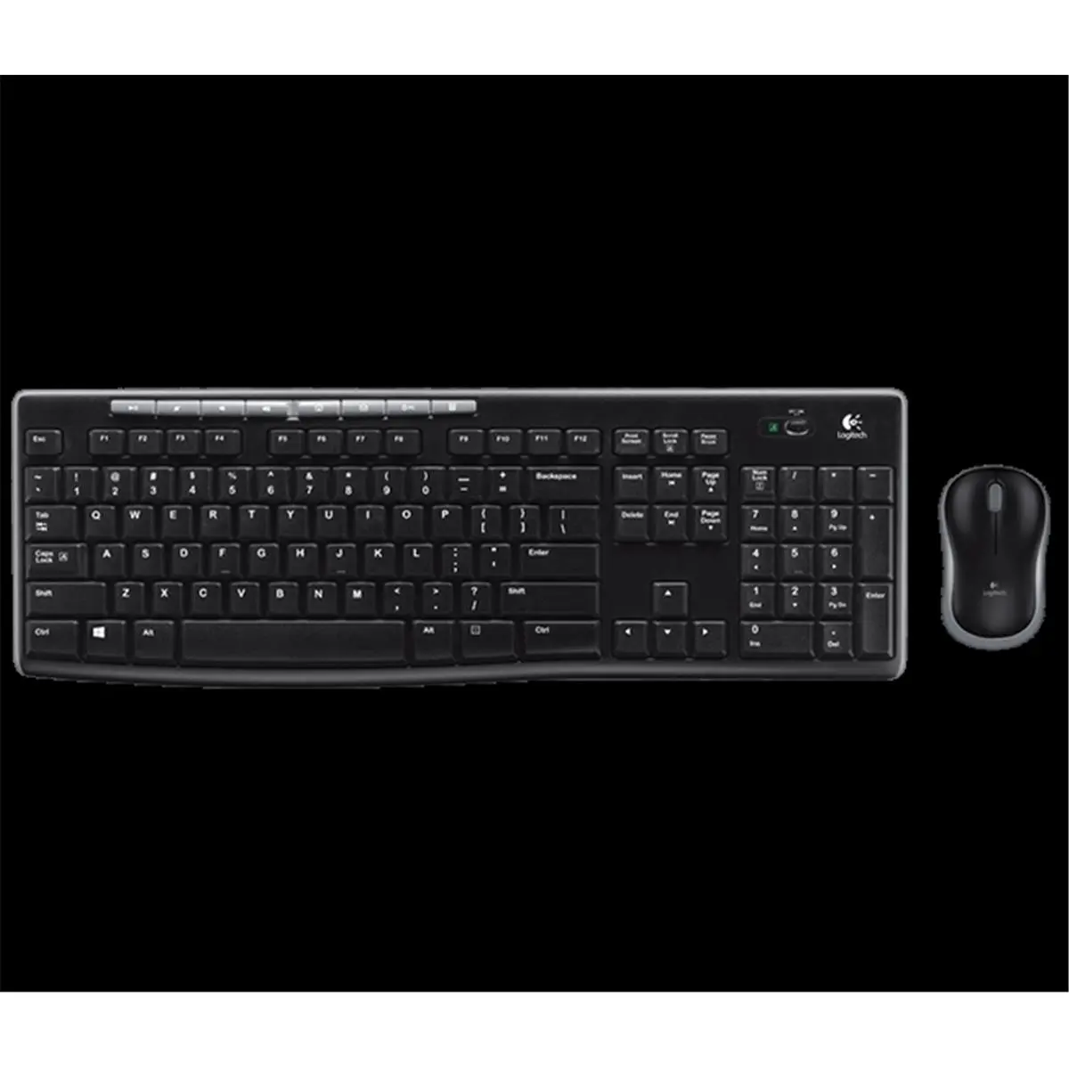 Logitech Ergonomic Wireless Keyboard and Mouse Combo - Wireless Computer Keyboard, Optical Sensor Mouse, Compact Battery-Powered Music Accessory, Portable Setup, Convenient Shortcut Keys, Keyboard And Mouse Wireless Ergonomic
