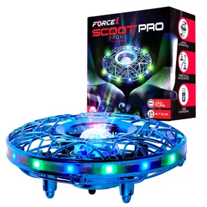 Force1 Scoot Pro Hand Operated Drone with Motion Sensors and LED Projection for Kids and Adults Cameras Crystal