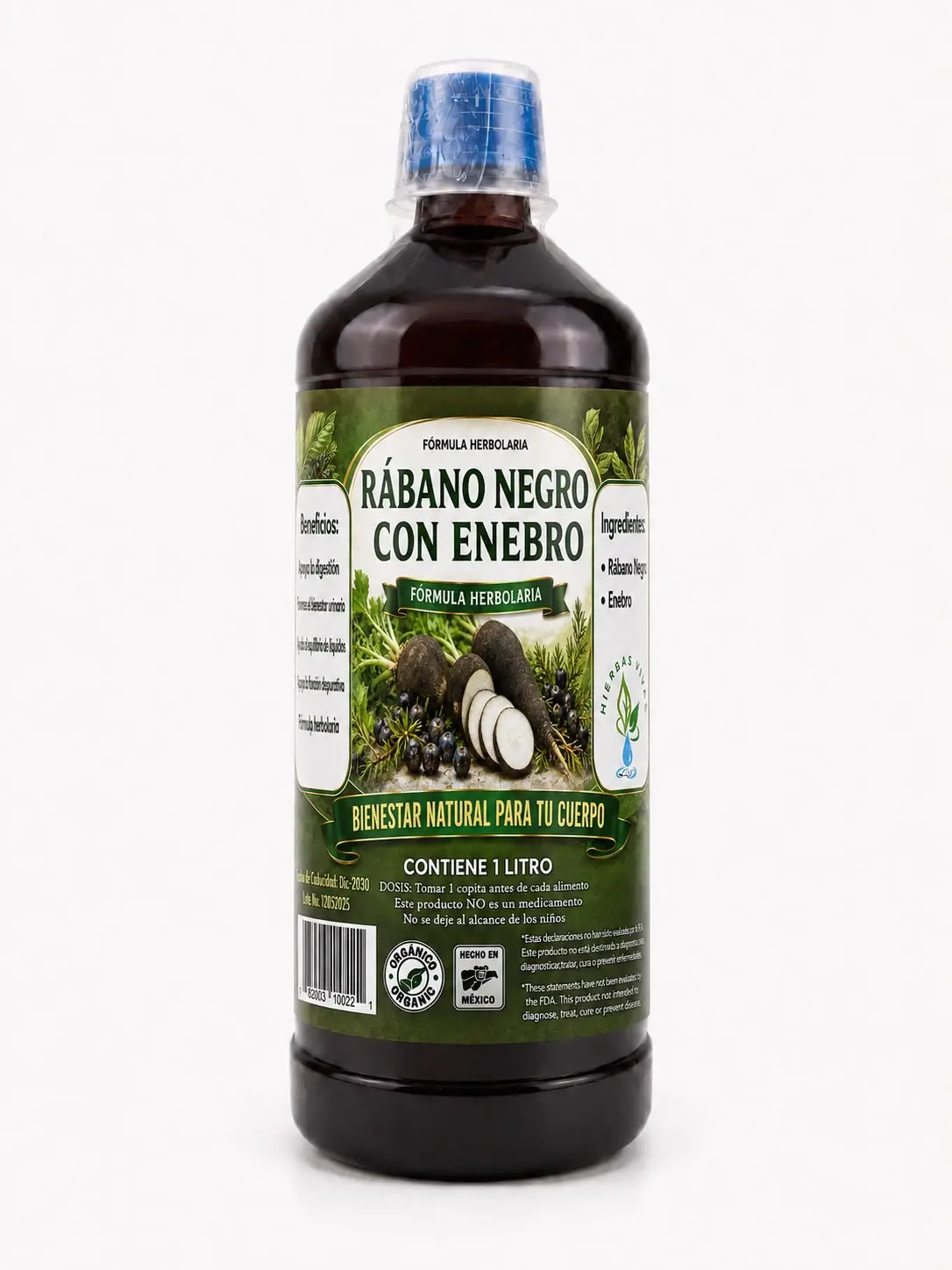 Rabano Negro con Enebro tonico 1lt