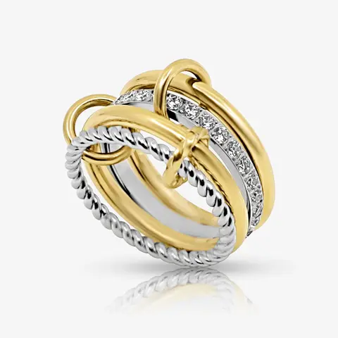 EVRY JEWELS Gold or Silver Plated Women's Hypoallergenic Maxi Ring