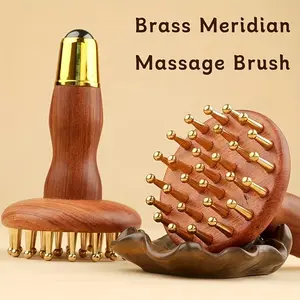 Full Body Massage Brush with Rollers, Easy to Clean, Manual Full Body Massager, Ideal for Home Office Relaxation, Perfect Christmas Gift
