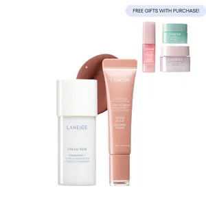 Laneige Hydrate & Glaze Bundle, Glaze Craze, Cream Skin Toner & Moisturizer Mini (50ml)