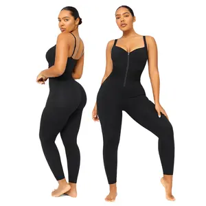 Shapellx AirSlim ElasticFuse Zipper Shaping Sporty Comfy Jumpsuit for Women's Workout Outfit Stretchable & Stylish Activewear