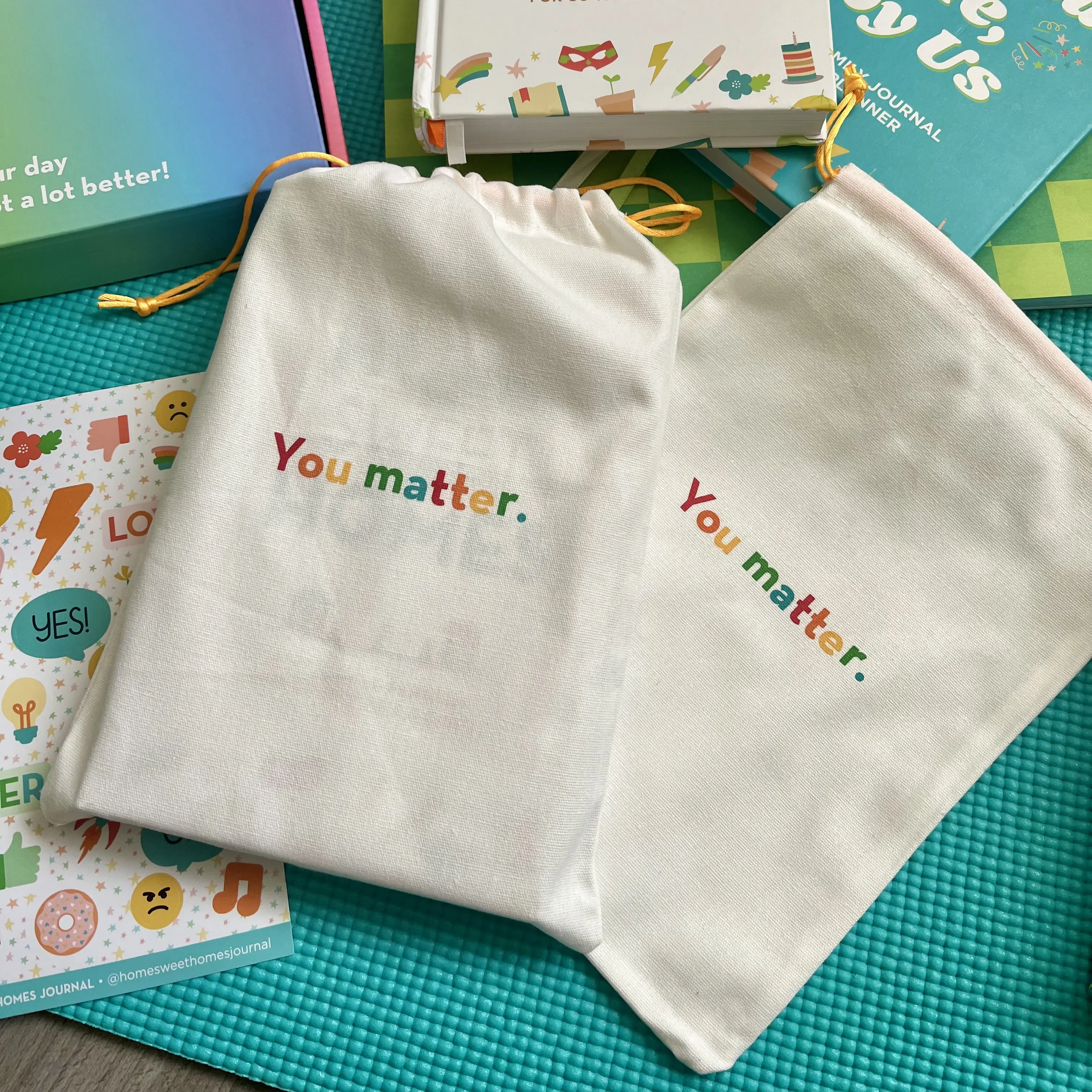 'You Matter' Journal Drawstring Dustbag 'You Matter' Journal Drawstring Dustbag