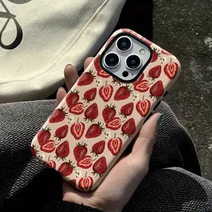 Strawberry Film Two-In-One Phone Case, Durable Protection for iPhone 11-17, Ideal Gift for Men and Women, Perfect for Holidays and Birthdays