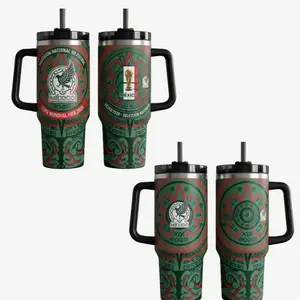 Mexico Soccer Team 2026 Tumbler 40oz 20oz Handle Cup National Football Inspired Travel Mug Fan Drinkware Gift