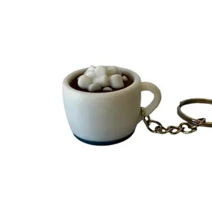 Coffee Cup - Clicker Toy - Tactile Stress Relief Fidget Toy Keychain