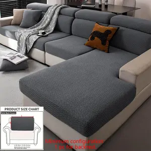Solid Color Sofa Cover, 1 Count Soft & Durable Washable Elastic Sofa Slipcover, Sofa Protector for Home Living Room, Bedroom, Office, Sofa Couch Covers