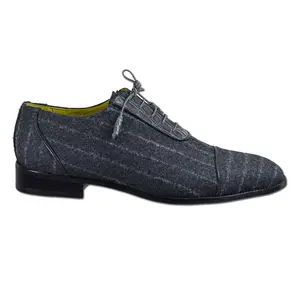 Sheriff Collection x Mauri 4769 Charcoal Gray Cashmere Dress Shoe