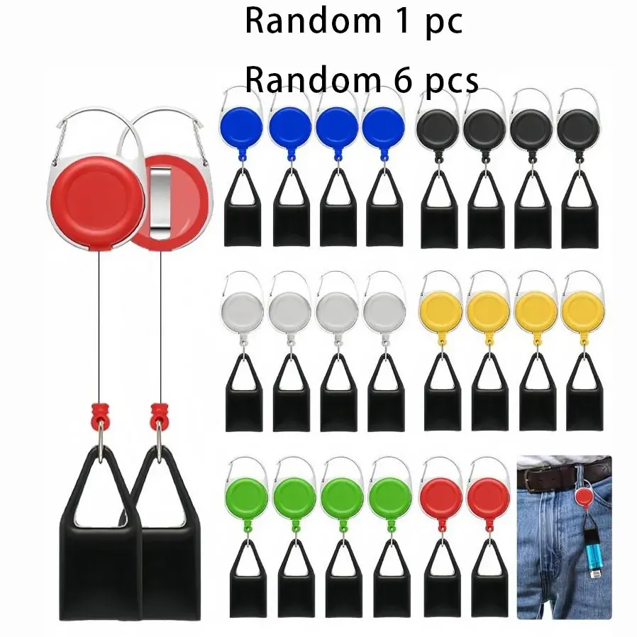 [Hot Selling] Expandable Lighter Case Set, Keychain Holder with Clip, Classic Design, Single Clip Easy Use, Lighter Safety Clip, Multiple Colors Available, Lighter Accessories