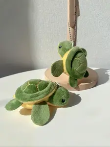 Unisex Knitted Turtle Keychain, Cute Cartoon Mini Plush Toy, Polyester Fiber Backpack Decoration, Birthday Gift, Car Decor, All Seasons, Keychain For Bags, Keychain Pendant