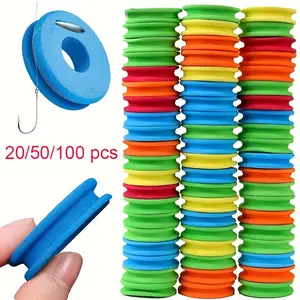 Eva Foam Organizers for Fishing Lines, Set of 20/50/100, Ideal for Storing Fly Fishing Tippets and Snelled Hooks, Ideal for Anglers' Gear and Equipment