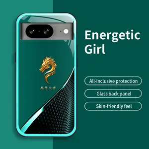 Suitable for [Google Pixel 8a] Multi-color faucet phone case, high-value glass case, personalized business style phone case, simple new phone case-888