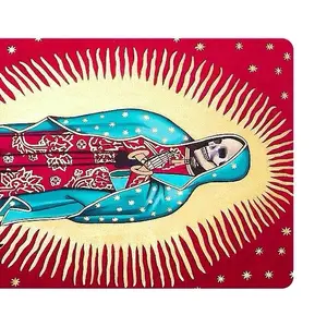 Guadalupe Santos Muerte - the Ultimate Rectangle Sticker for Anywhere & Anything  Minimal Tech Style | Waterproof | Perfect Fit for Laptops & Accessories - Unique Personalization