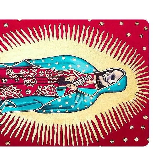 Guadalupe Santos Muerte - the Ultimate Rectangle Sticker for Anywhere & Anything  Minimal Tech Style | Waterproof | Perfect Fit for Laptops & Accessories - Unique Personalization