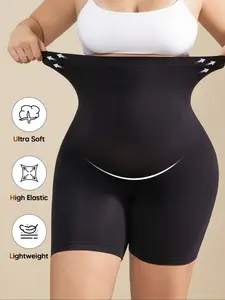Women's Seamless Maternity Shapewear Shorts, Belly Pregnancy Underwear, Tummy Control & Gentle Support, Pregnancy Bike Shorts for Hip Thigh Shaping