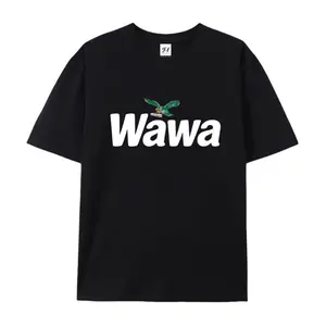 Eagles Wawa Collab Vintage T-Shirt Unisex Fashionable Casual 100% Cotton Eco-friendly Hot Stamping Print Go Birds Pennsylvania Pride Apparel