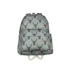 Unisex Kids' Antler Backpack, BA0171 Army Green Style, Back-to-School Bag