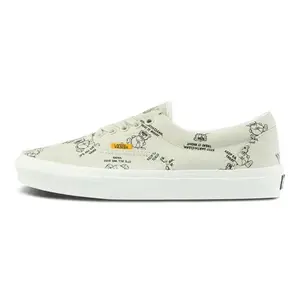 Vans Era 'Vansworldcode' Men's Sneaker with White Laces and Beige Fabric, Ideal for Running and Training