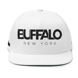 Buffalo New York Flat Bill Cap (Embroidery)