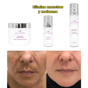 Set for Dark Spot Treatment: TCA Glow Pads, Illuminating Cream, and Sun Protection Skin care products