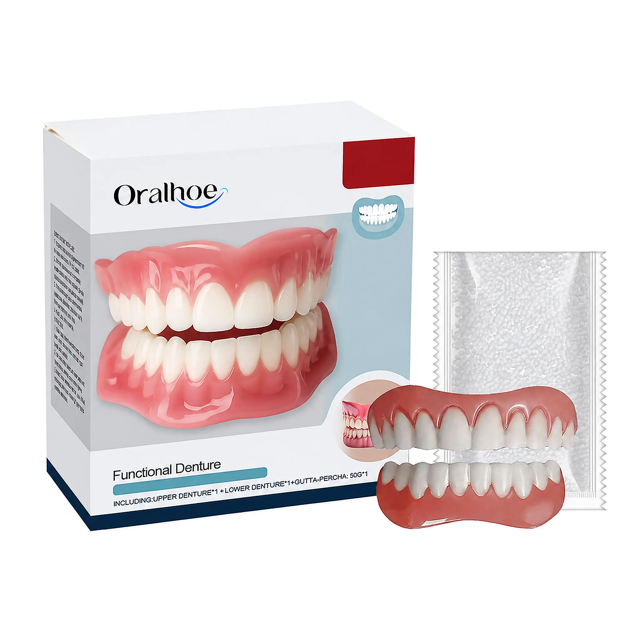 Oralhoe Denture Modification Kit – Enhances Smile Appearance, Natural Fit, Comfortable Material, Denture Decoration