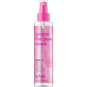Gimme The Glow Down | b.tan Clear Face Tan Mist | Best Facial Tanner Spray, Gradual Bronzing Sunless Tanning Water, Infused with Rose Water, Gradual Tan for Face, Clear Tan, Vegan, Soothing, Hydrating Face Mist, Tanning Stuff for Sun Kissed Glow