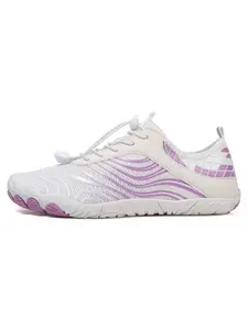 1 Pair Unisex Outdoor Wading Shoes: Breathable Mesh Splicing, Stable Anti-Slip Sole, Suitable for Yoga & Physical Training