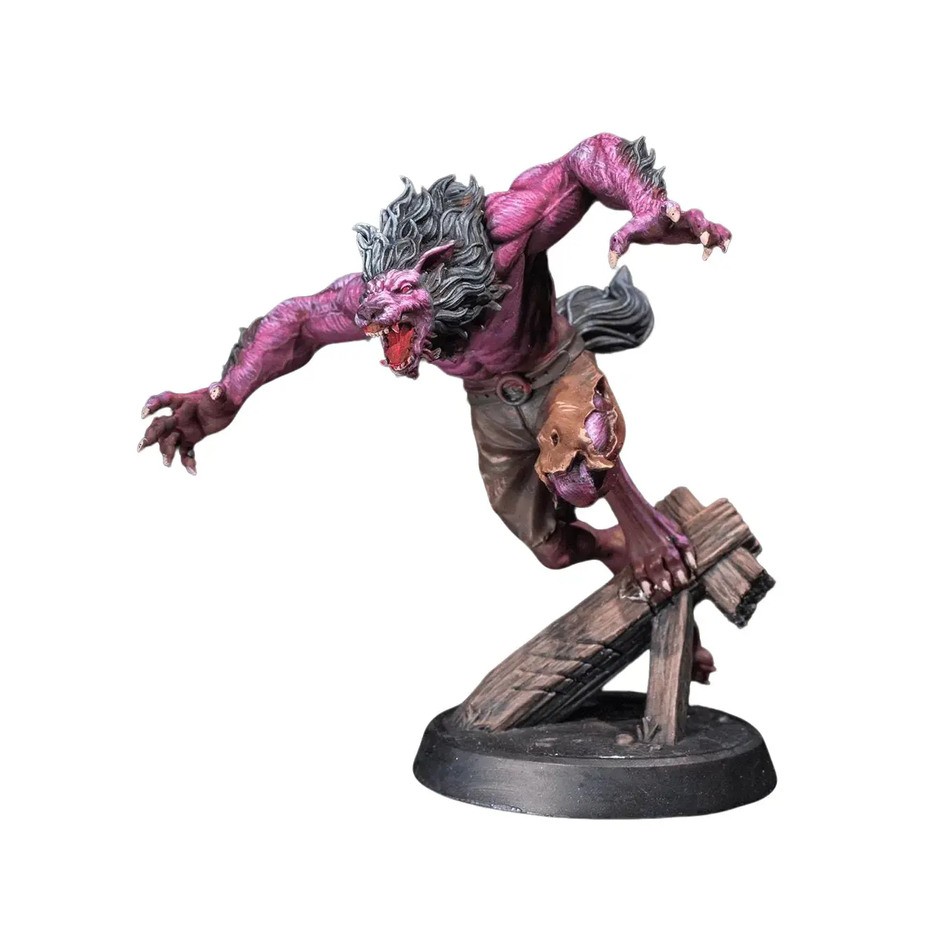 3D Resin Werewolf Fantasy Collectible Statue - Expertly Crafted Design, Smooth Paint Surface, Character-Based Single Figure, Storytelling Prop, Customizable and Memorable Home Decor Statement Piece, Tabletop RPG Creature, Collectible Figures, No