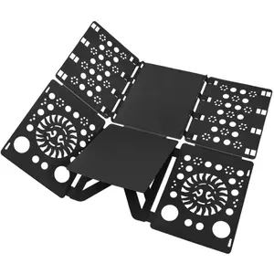 Shirt Folding Board for T-Shirts and Clothes-Durable Laundry Folding Board, Black
