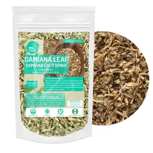 Hoja De Damiana Cali Entera 4oz(113g) - Whole Dried Damiana Leaves, Whole Leaf, All Natural Tea | From Mexico | Premium Wildcrafted Quality.