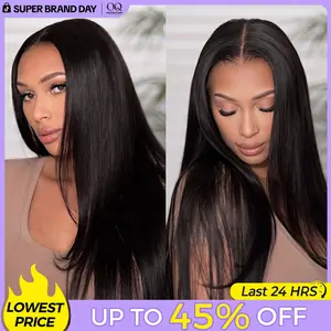 [Free Upgraded] OQ HAIR Wear And Go Glueless Wigs Pre Cut 7x5 HD Straight Lace Human Hair Wigs Pre Bleached Tiny Knots Beginner Friendly #DealsForYouDays
