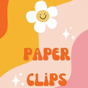 Jumbo paper clips w/design