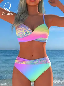 New Arrival Women's Swimwear Swimming Suit Beach Outfits Swimming Clothes Swim Dress Swimming Costume For Women Ladies Swimwear Summer Beach Festival Vacation Travel Sexy Modern Elegant Sophisticated Two Piece Set Woman Bikinis Set Best Selling