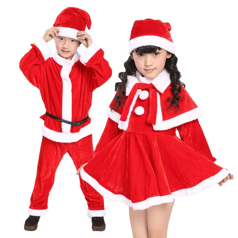 Men's 4-Piece Christmas Santa Claus Costume Set, Soft Polyester Clothes with Plush Trim, Fluffy White Beard, Hat, Belt for Parties & Cosplay, Menswear, Festive, Fabrics, Suit, Classic, Matching, Men's 4-Piece Set, Holiday, Rayon, Soft Fabric, Coordinated,