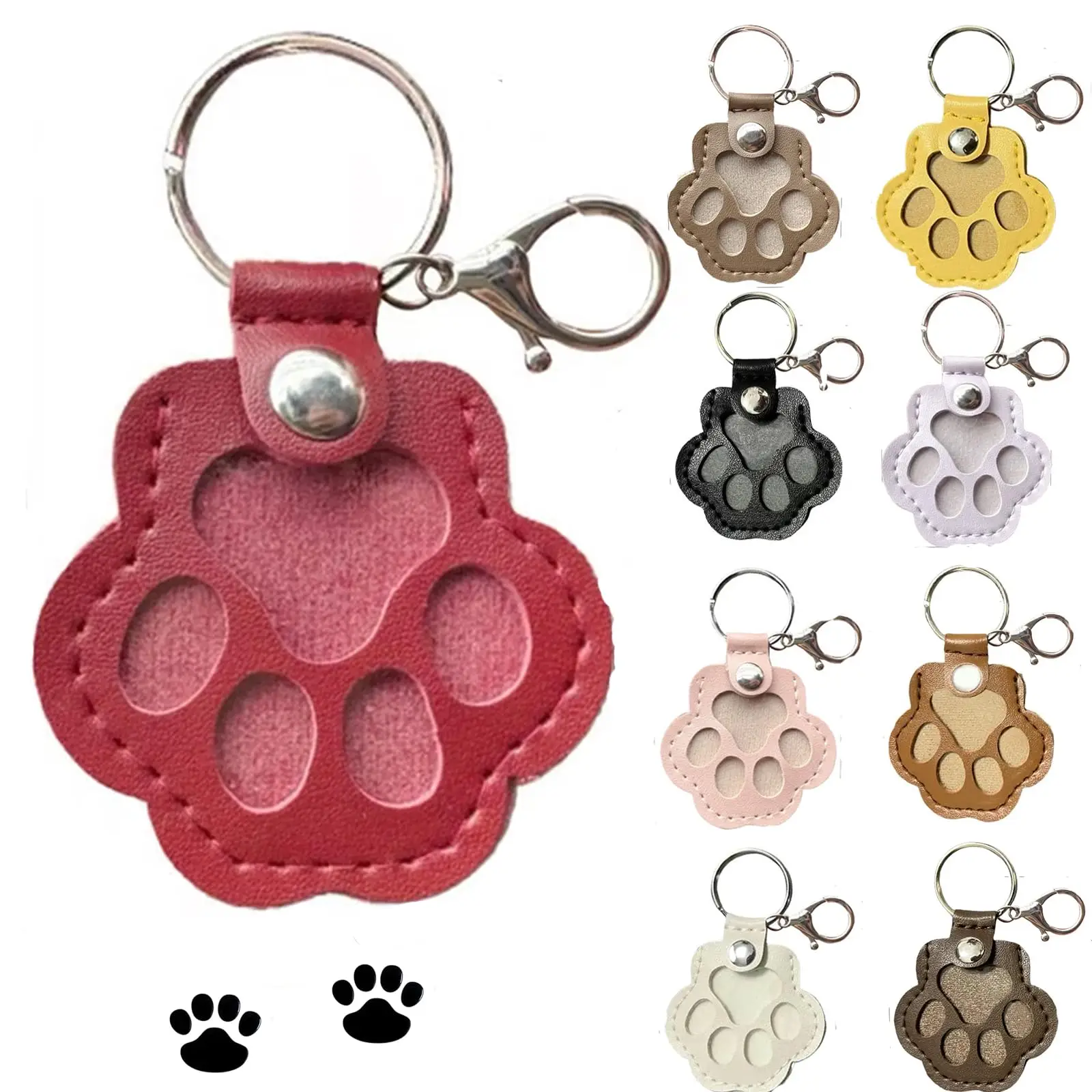 3PCS Cat and dog hair keychain hanger creative pet cat and dog hair decoration for pet owners to collect and commemorate.
