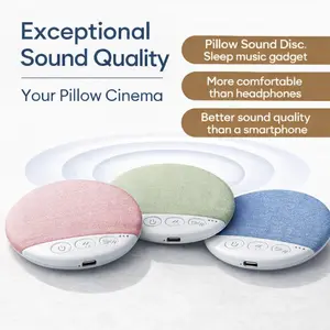S1 Ultra-Thin Bluetooth Pillow Speaker with Bluetooth 6.0, Soft Immersive Sound Field, Pillow CD Player for Bedtime Music & Audiobooks, Headphone-Free Sleep Speaker, Compatible with Android & iOS