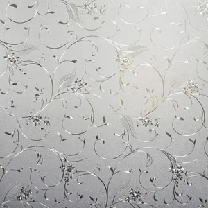 Static Cling Non-Adhesive Window Film Frosted Glass Bathroom Door Decoration Privacy Covering (17.7"x 78.7")