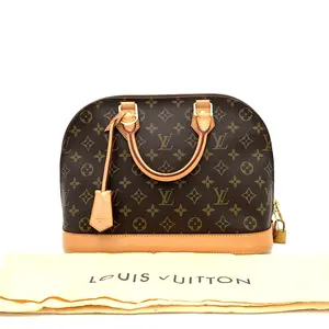 Pre-owned Louis Vuitton Canvas Handbag Alma Monogram Brown PM#4167