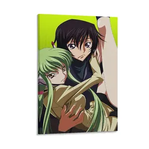 Code Geass Lelouch of The Rebellion Posters ， Anime Decorative Wall Art Painting Canvas Poster Gifts. (37) Canvas Poster Bedroom Decor Sports Landscape Office Room Decor Gift Frames Ornaments Artistic Decoration Photo Print Frame-.