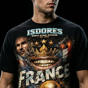 France Edition Oversized Streetwear Graphic Tee – World Stage Division