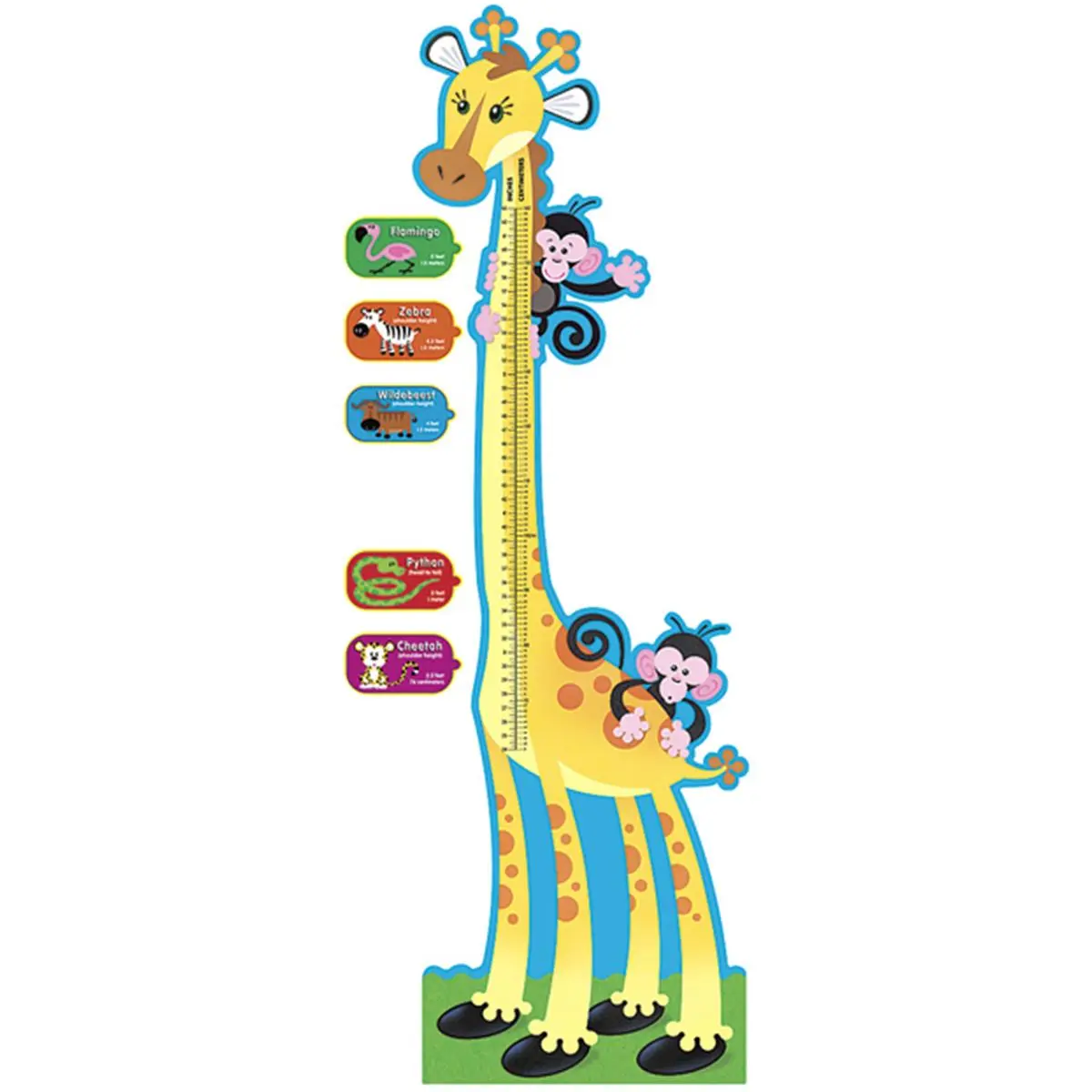 212 MAIN Giraffe Growth Chart Bb Set - Discovery Guide, Height Tracker, Jungle Animals Themed Measurement Guide, Classroom Decor for Office & School Educational Supplies, Teacher Classroom Decor