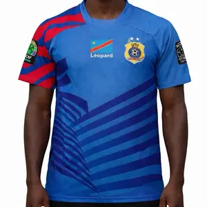 Congolese Jersey. DRC soccer jersey. RDC. Leopards Congo shirt vareuse congolais football. Previous season . Clearance item . Priced cheap $29.99. BLUE Size Medium/Large